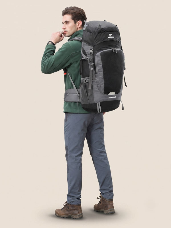 Sac à dos trekking 50+15L, housse de pluie incluse