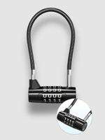 Cadenas à Code Extérieur - Câble Acier 4 Chiffres Étanche
