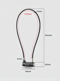 Cadenas à Code Extérieur - Câble Acier 4 Chiffres Étanche