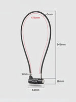Cadenas à Code Extérieur - Câble Acier 4 Chiffres Étanche