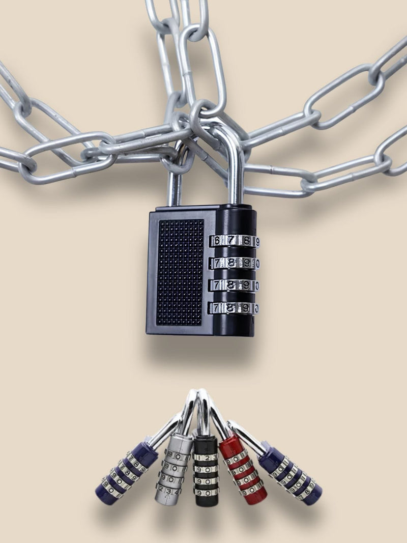 Cadenas pour Casier à Code 4 Chiffres - Sans Clé