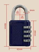 Cadenas pour Casier à Code 4 Chiffres - Sans Clé