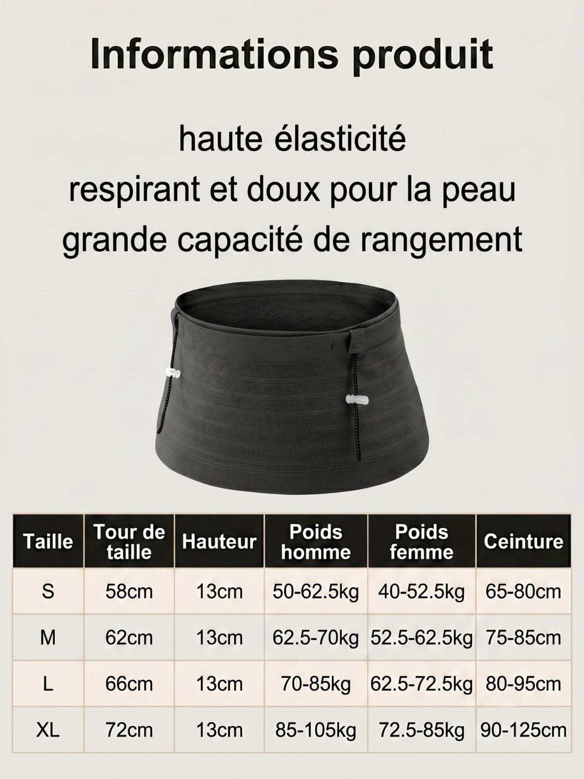 Guide des tailles