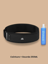 Ceinture de course avec poche gourde et bande réfléchissante