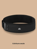 Ceinture de course avec poche gourde et bande réfléchissante
