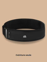 Ceinture de course avec poche gourde et bande réfléchissante
