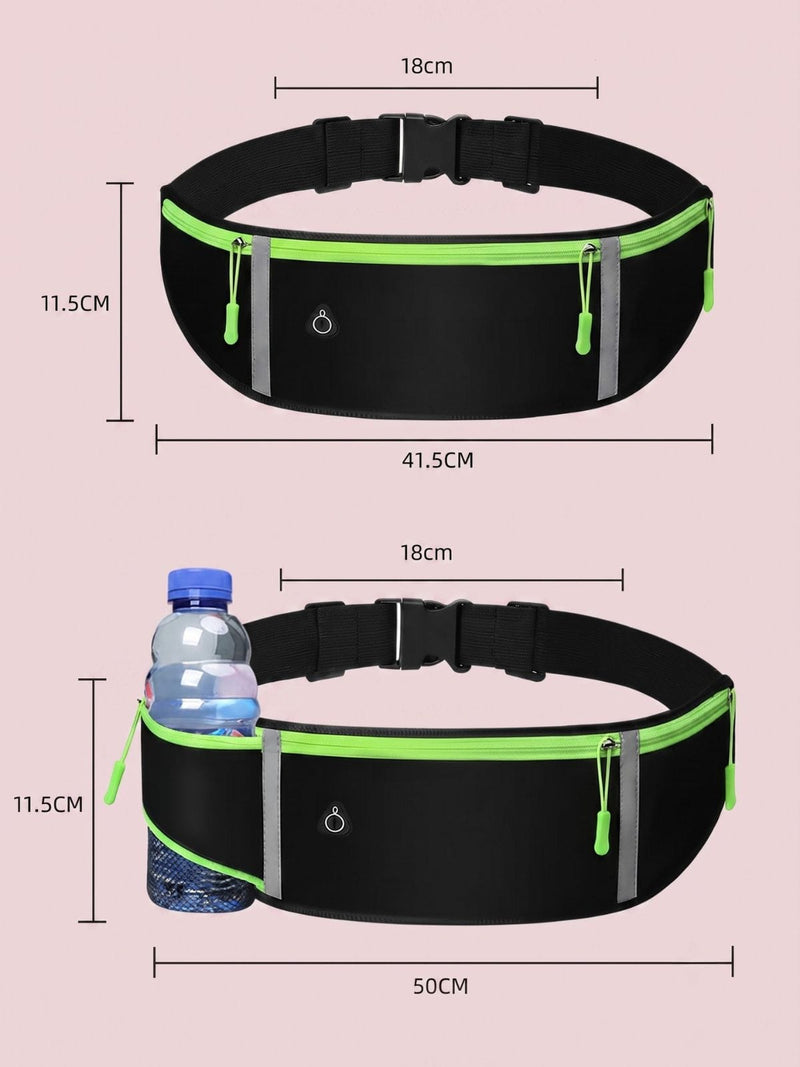 Ceinture de portage running avec 3 zones de rangement