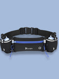 Ceinture marathon avec 2 gourdes incluses et doublure anti-dérapante