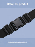 Ceinture marathon avec 2 gourdes incluses et doublure anti-dérapante