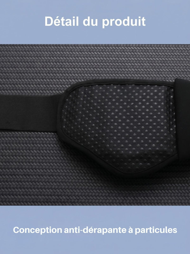 Ceinture marathon avec 2 gourdes incluses et doublure anti-dérapante
