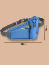Ceinture running gourde avec porte-bouteille et bande réfléchissante