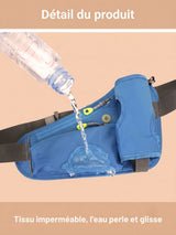 Ceinture running gourde avec porte-bouteille et bande réfléchissante