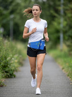 Ceinture running gourde avec porte-bouteille et bande réfléchissante
