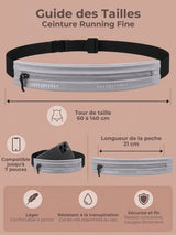 Ceinture running smartphone ultra-plate, sans rebond