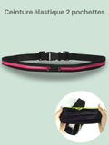 Ceinture running téléphone élastique, 1 ou 2 poches
