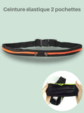 Ceinture running téléphone élastique, 1 ou 2 poches