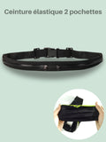 Ceinture running téléphone élastique, 1 ou 2 poches