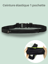 Ceinture running téléphone élastique, 1 ou 2 poches