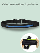 Ceinture running téléphone élastique, 1 ou 2 poches