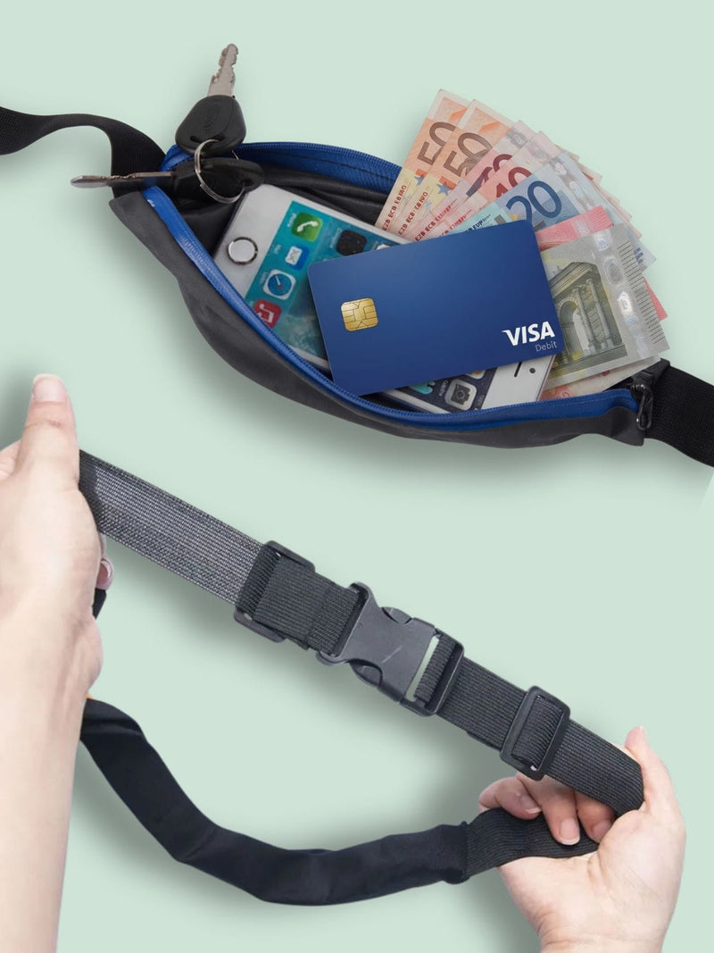 Ceinture running téléphone élastique, 1 ou 2 poches
