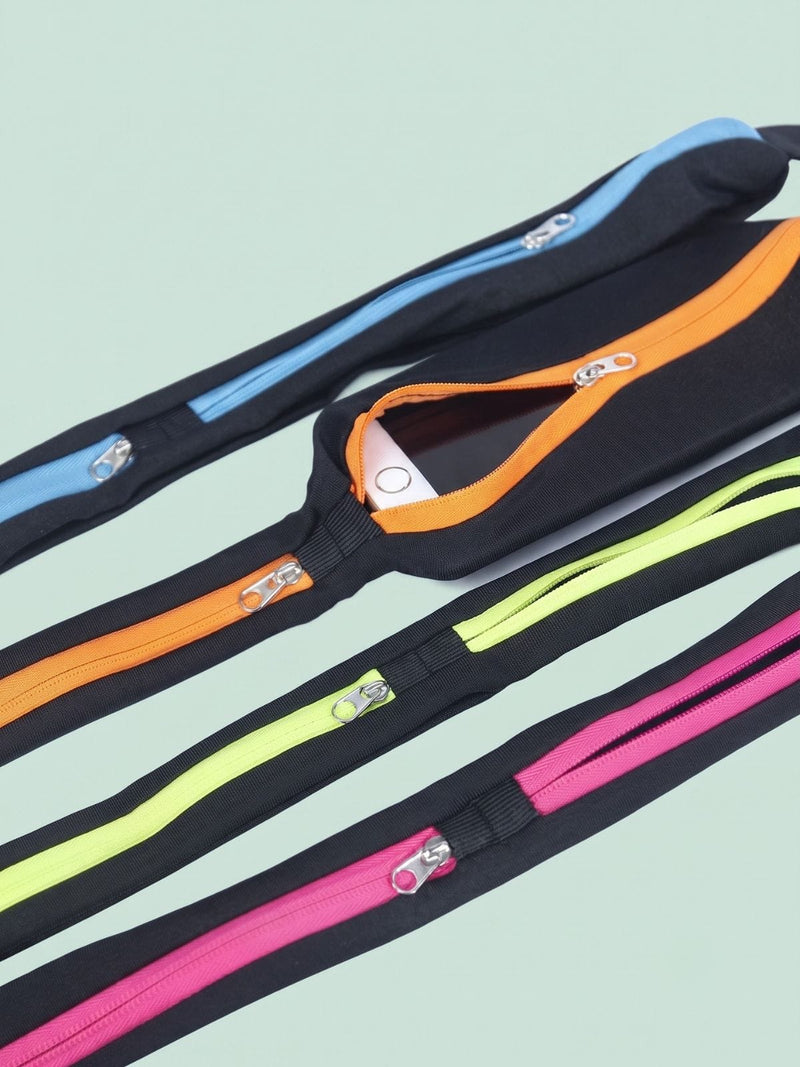Ceinture running téléphone élastique, 1 ou 2 poches