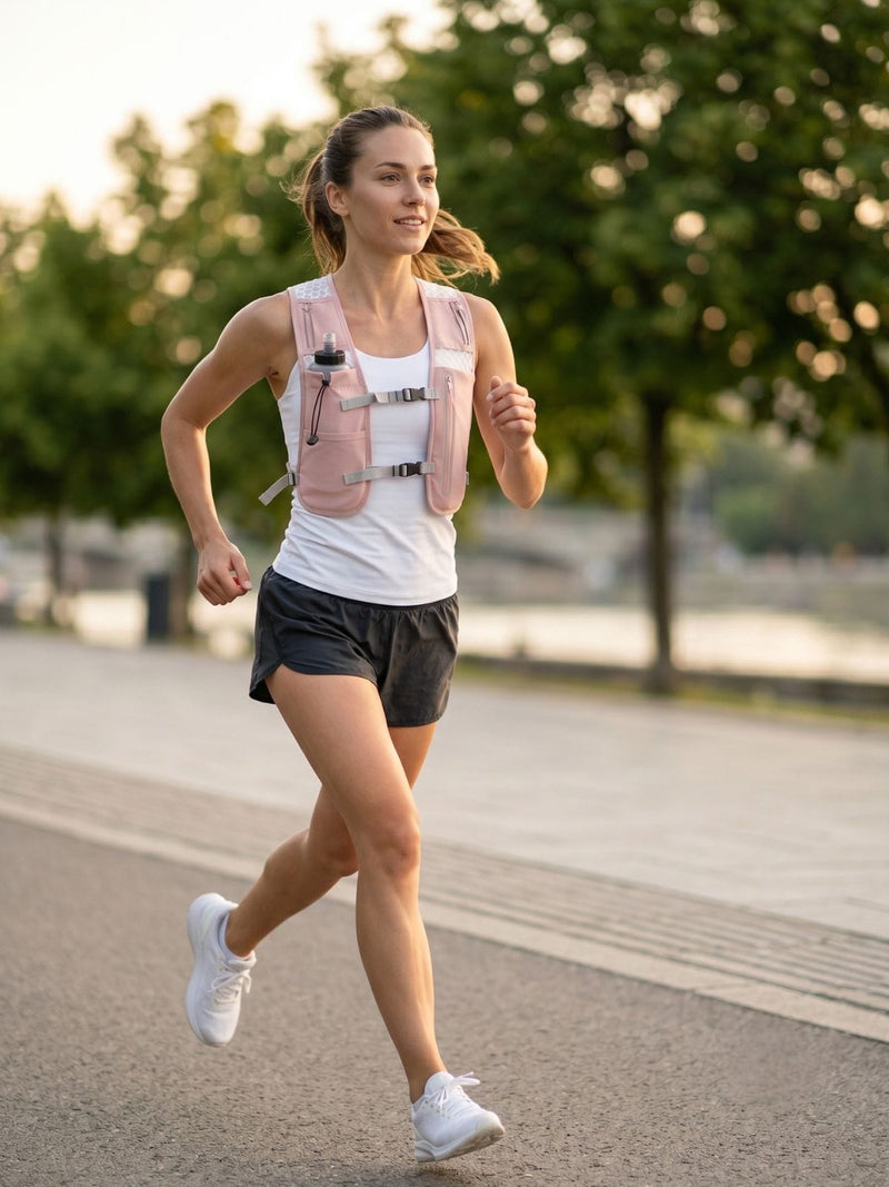 Gilet d'hydratation running ultra léger, porte-gourde