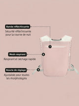 Gilet d'hydratation running ultra léger, porte-gourde