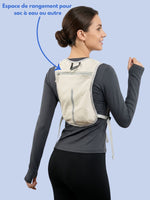 Gilet de course à pied ultra léger, poche gourde et téléphone