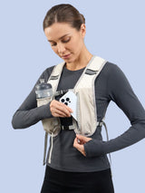Gilet de course à pied ultra léger, poche gourde et téléphone