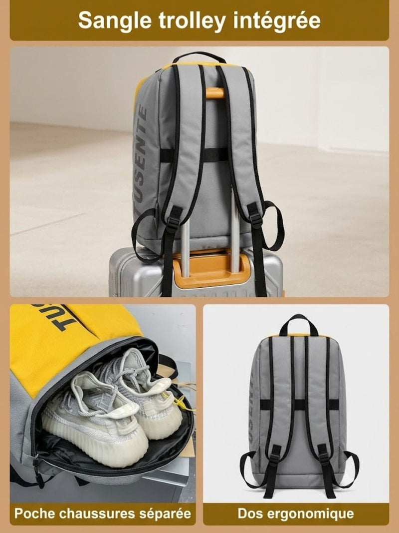 Grand sac à dos sport 56-75L extensible