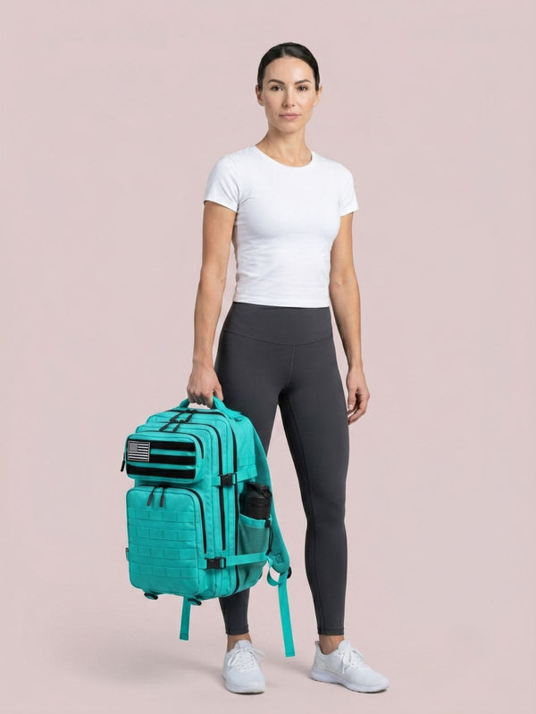 Grand sac de sport femme 45L, imprimés variés
