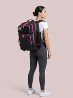 Grand sac de sport femme 45L, imprimés variés