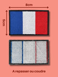 Patch Drapeau Français Brodé - Velcro ou Thermocollant
