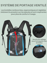 Sac à chaussures de ski 50L, 3 compartiments