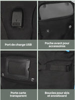 Sac à chaussures de ski 50L, 3 compartiments