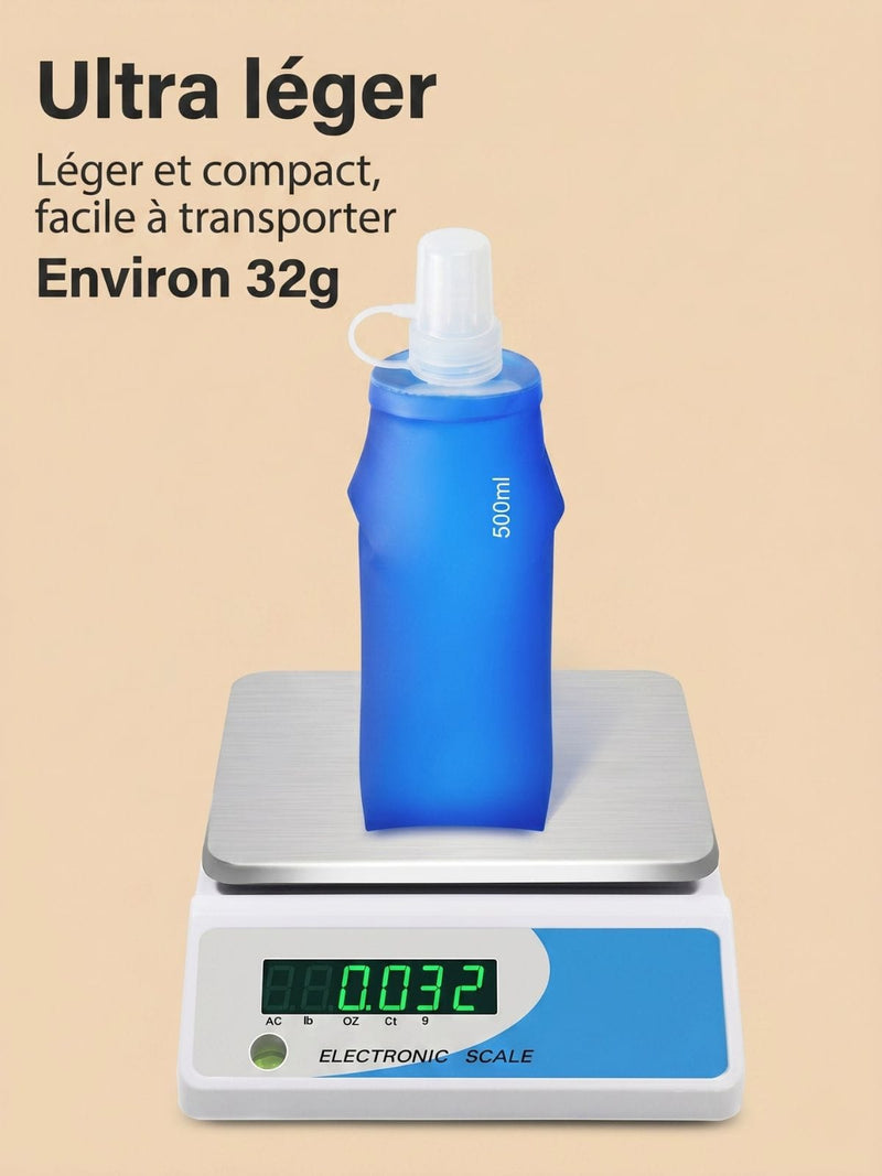 Sac à dos avec poche à eau, gourdes en option
