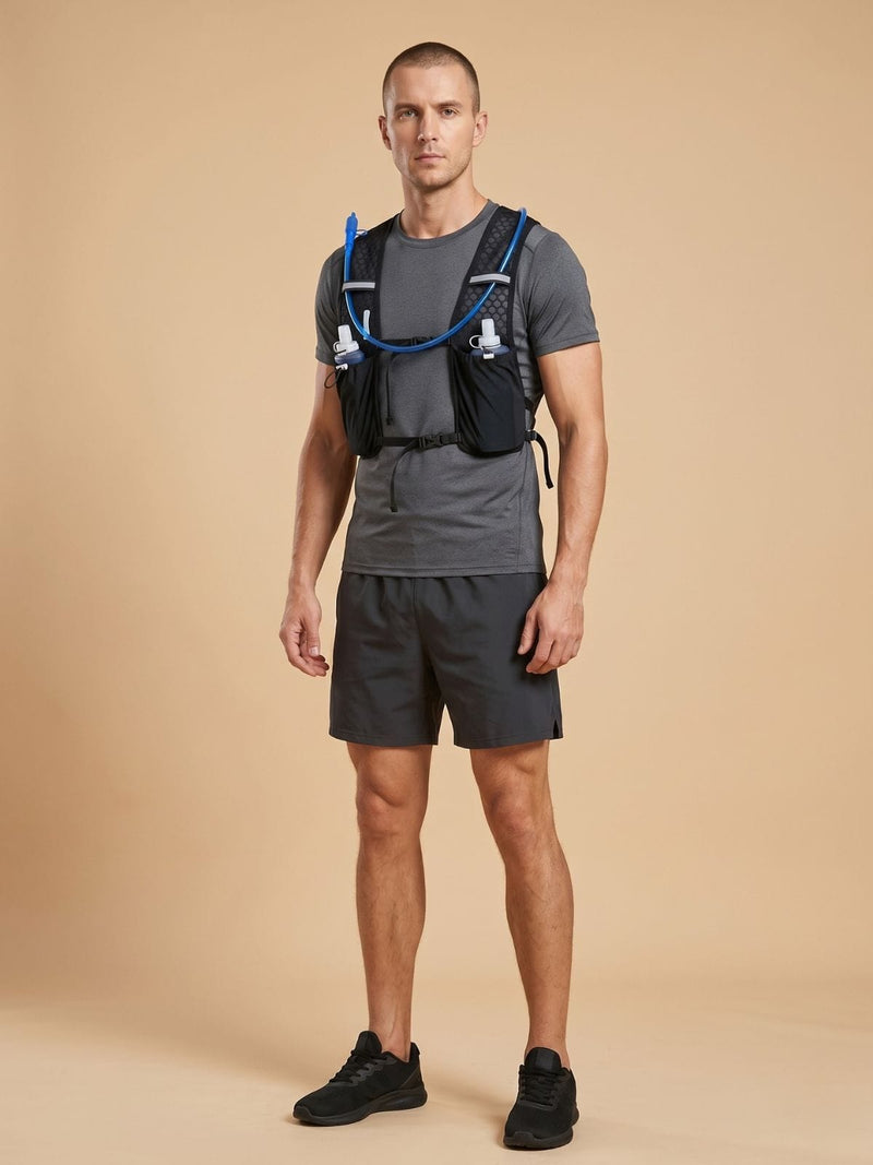 Sac à dos avec poche à eau, gourdes en option