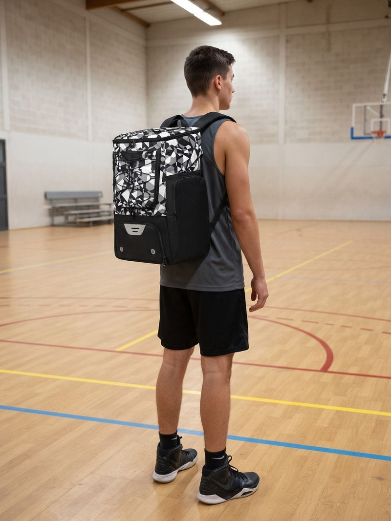Sac à dos basketball, compartiment ballon