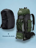 Sac à dos bivouac 90L, compartiment duvet séparé