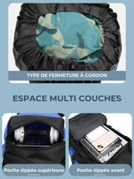 Sac à dos bivouac 90L, compartiment duvet séparé