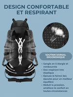 Sac à dos bivouac 90L, compartiment duvet séparé