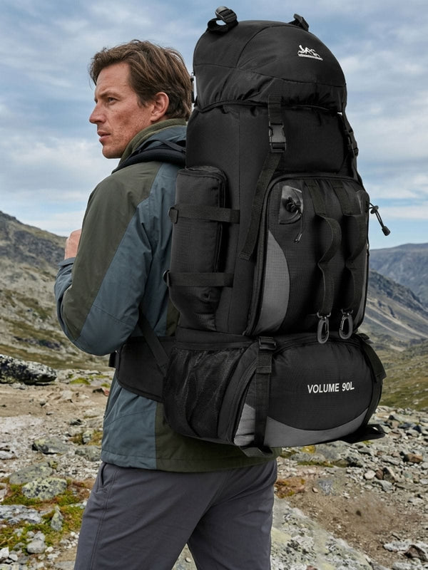 Sac à dos bivouac 90L, compartiment duvet séparé