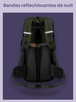 Sac à dos camping 50L, compartiment chaussures séparé