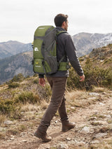 Sac à dos camping 50L, compartiment chaussures séparé