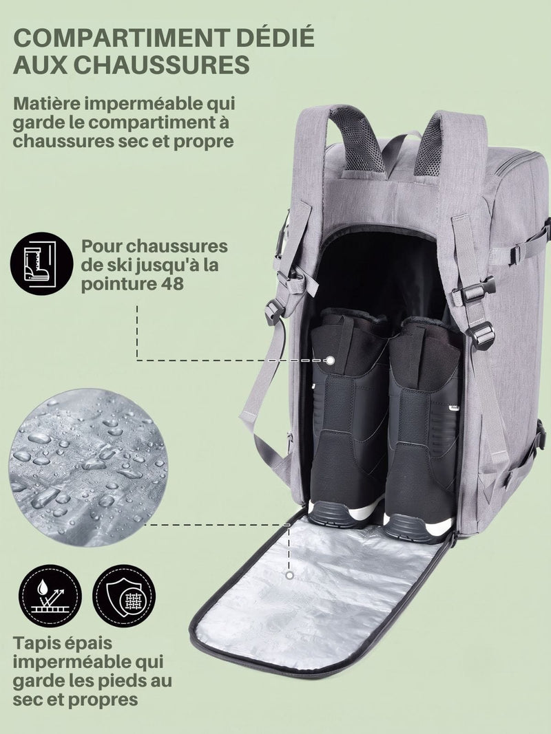 Sac à dos chaussure de ski 20-35L compact