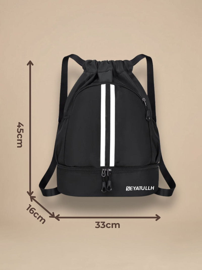 Sac à dos cordon, compartiment chaussures