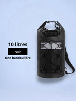 Sac à dos étanche 10 à 40L, poche bungee