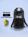Sac à dos étanche 10 à 40L, poche bungee