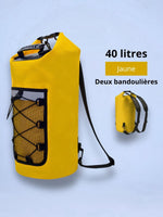 Sac à dos étanche 10 à 40L, poche bungee