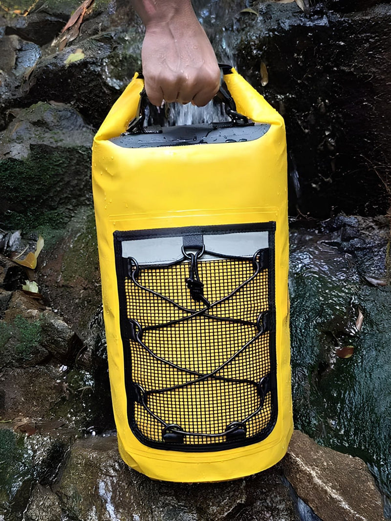Sac à dos étanche 10 à 40L, poche bungee